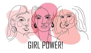 Empowered girls illustration